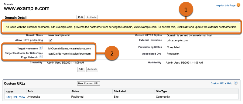 Custom domains