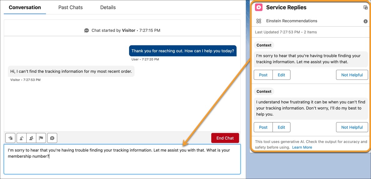 Einstein GPT in Service Cloud